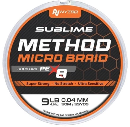 Vlecht Nytro Sublime PE-X8 Method Microbraid Hook Link