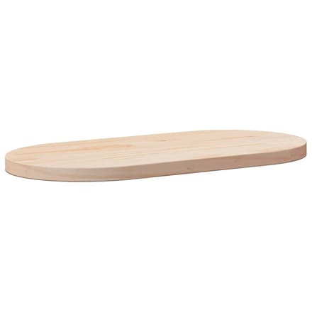 vidaXL - Tafelblad - 90x45x2,5 - cm - massief - grenenhout - ovaal