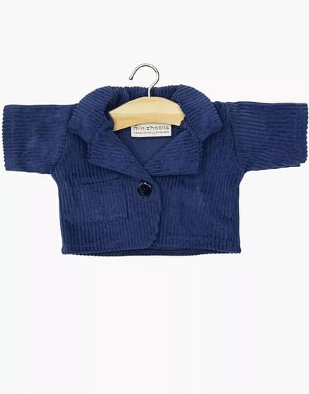 Minikane Gordi Poppenkleding Blauwe Jas 34 cm