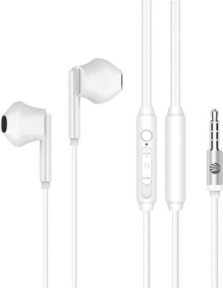 MG DS1550 Stereo Earphones - HiFi 3.5MM Port - Wit