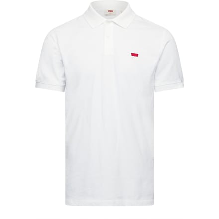 Men's Levis Slim Housemark Polo Bright Whi in Bright White