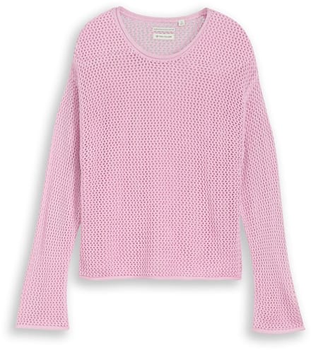 Tom Tailor - Cropped gebreide trui - Maat 152 - cold pink