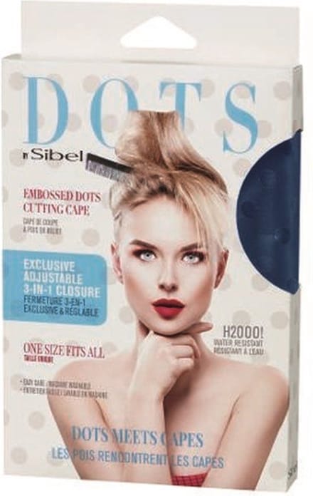 SIBEL KAPMANTEL DOTS donkerblauw