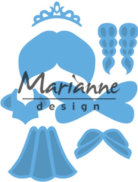 Marianne Design Creatables Snij en Embosstencil - Kim's vrienden Prinses