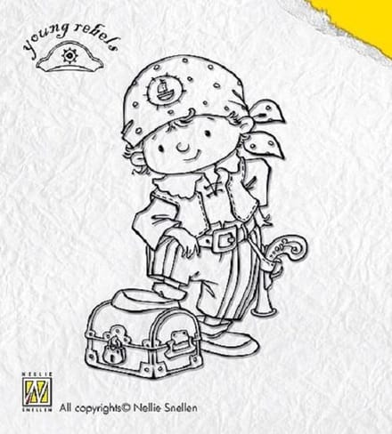 Nellie Snellen: Young Rebels - clear stamp Treasure (YORE004)
