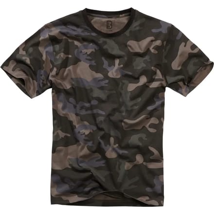 Brandit - Basic Heren T-shirt - 6XL - Zwart/Bruin