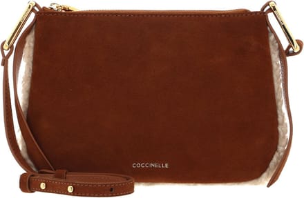 Coccinelle Kleine Crossbodytas / Schoudertas Dames - Suède - Eco Shea - Cognac