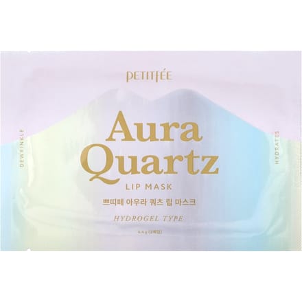 Petitfee, Aura Quartz, lip mask, hydrogel type, 1 mask, 6.4g white