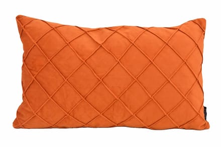 Sierkussen Velvet Cross Terracotta | 30 x 50 cm | Velvet/Polyester