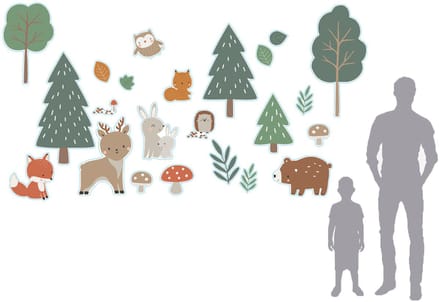 Vertbaudet Sticker XXL GREEN FOREST
