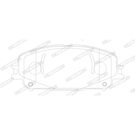Remblokset FERODO FDB5198, voor