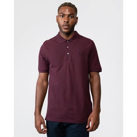 Lyle & Scott ton-sur-ton Eagle bordeaux poloshirt