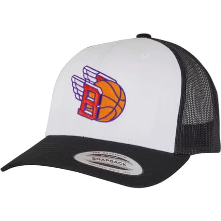 Mister Tee - Basketball Fly Retro Trucker Colored Front Snapback Pet - Zwart/Wit