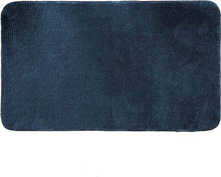 Badmat van microvezel 45 x 75 cm - Polyester - Blauw - Bleu - SILUMEN