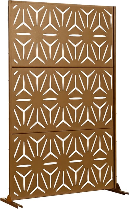 Scheidingswand Kilsturd privacyscherm 180x120x40 cm bruin casa.pro