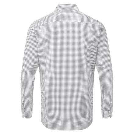 Premier Heren Maxton Check Shirt met lange mouwen (Zilver/Wit)