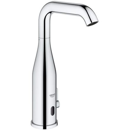 Grohe Essence E touch-free washbasin fitting with temperature control 6V, chrome