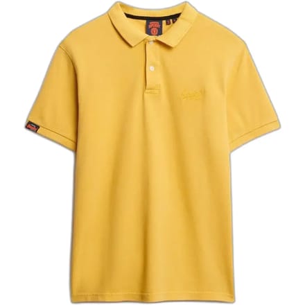 Superdry Vint Destroy Korte Mouw Poloshirt Geel M Man