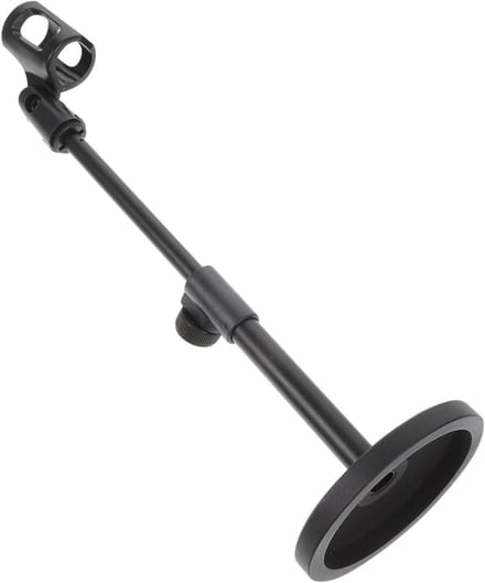 Microfoon Statief - Microfoonhouder Tafel - Opnemen Muziek - Verstelbare Clip - 26-36 cm - Zwart