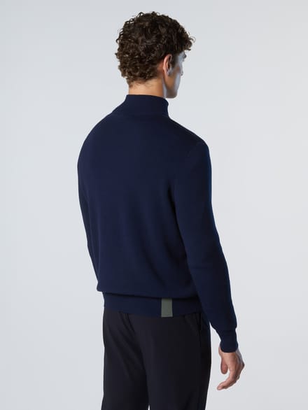 North Sails 12gg Half Rits Trui Blauw M Man