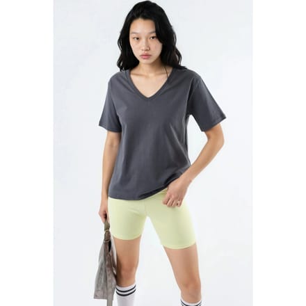 V-hals Effen Gebreid T-shirt