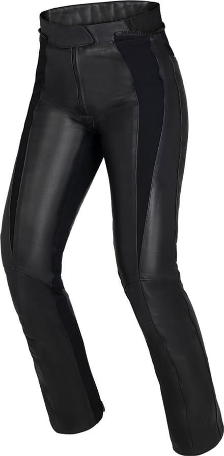 IXS Aberdeen Dames Zwarte Leren Motorbroek - Broek