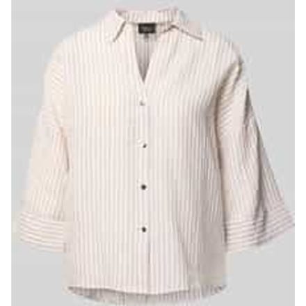 s.Oliver - female - Gestreepte blouse van linnenmix in een losse pasvorm