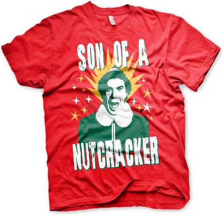 Elf Heren Tshirt -S- Son Of A Nutcracker Rood