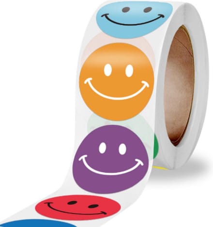 Ulanax - Beloningsstickers - 500 stuks - Smileys - Smileystickers