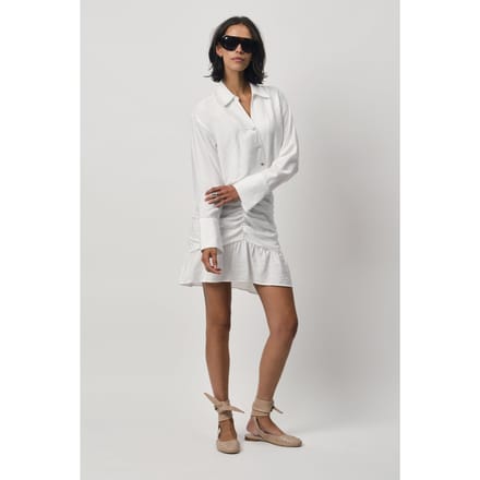 Dante6 Billy Drapey Shirt Milk White Größe: 42 | Longsleeves Outlet | Damen | Weiß