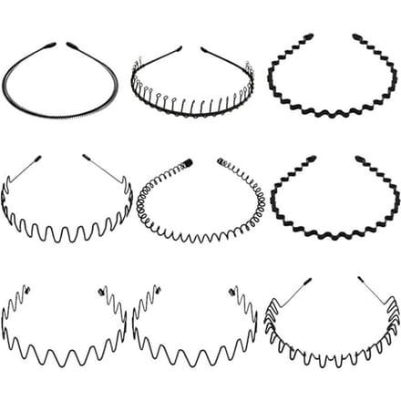 HaarhoepelsHaarbanden voor dames en heren Haarstylingaccessoires zwart
