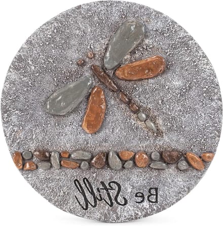 Decoratieve Stapsteen - Tuinpad Steen - Tuin Aankleden - Hars en Steen Mix - 30 cm Diameter - Multicolor