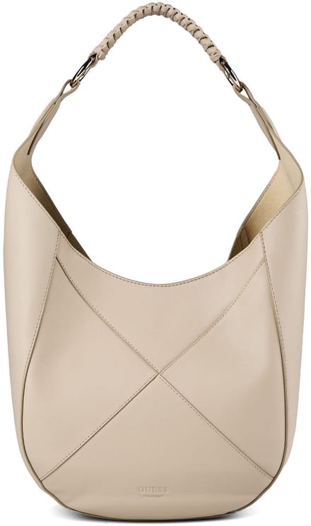 Guess Pauline Schoudertas Leder 25 cm - Dames - sand