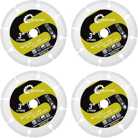 Diamant zaagblad voor stalen buis - 75 mm - 4 stuks