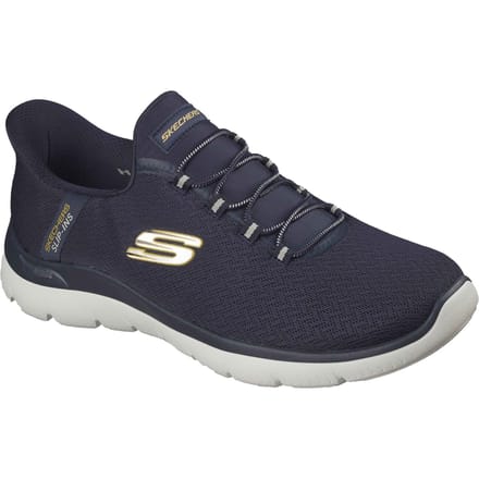 Skechers Arch Fit Summits Kynor Polyester Heren Navy/Geel Sneakers