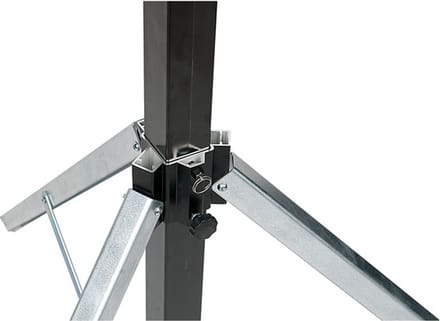 Showtec Showtec Basic 3800 Wind-Up statief, max. 380 cm / 80 kg Home entertainment - Accessoires