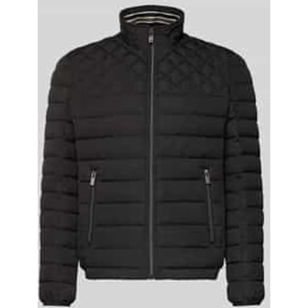 Slim fit Gewatteerd jack met gevoerde Kraag