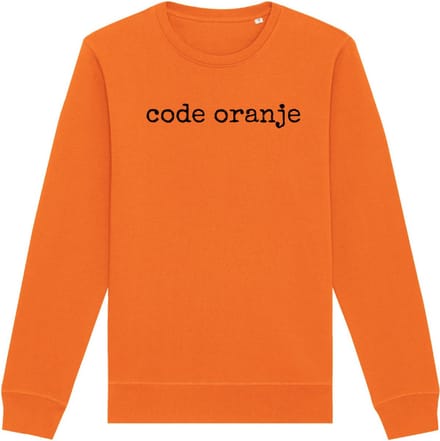 Sweater oranje M - Code Oranje - soBAD. - Koningsdag - Unisex - Sweater dames - Sweater heren - Voetbal - Regular fit