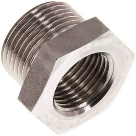 G 1/2'' x G 3/4'' F/M RVS Verloopring 40 Bar - FL2S-FM-ST-012G-034G