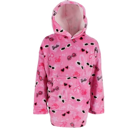 Barbie hoodie poncho roze maat 7 - 14 jaar - polyester