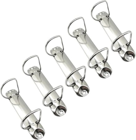 Set van 5 D-vormige 2-Ring Mechanismen voor Mappen, Ideaal voor Documenten en Schoolwerk
