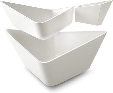 Black&Blum Forminimal Noten- & Tapasschaal - 15x16x10 cm - Wit