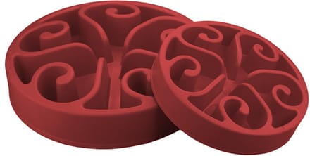 Antislip Voerbak voor Honden, Rood, 30x25x15cm