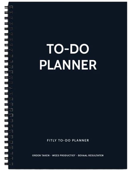 Planbooks - To Do Planner - Dagplanner - Daily Planner - To Do Lijst - A5 - Zwart