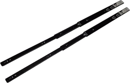 Ladegeleiders - Softclose - 60cm - Zwart - Set van 2 - Laderails - Volledig uittrekbaar - Hoexs