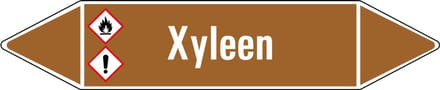 Xyleen leidingmarkering op vel 252 x 52 mm - 3 per vel