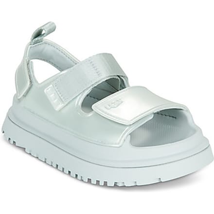 UGG® GoldenGlow Glossy Sparkles-sandaal in Silver, Maat 33.5