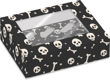 Simply Making Cupcake Doos 6 Halloween Skelet pk/2