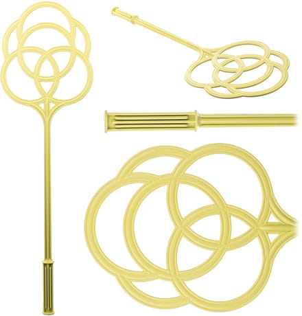 Caussin Tapijtklopper 70,5 x 21 cm Geel
