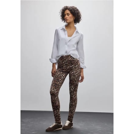 Legging met leopatroon